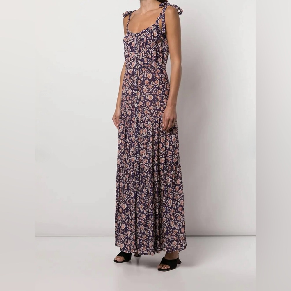 Veronica Beard Windansea Fora-Print Maxi Dress Floral summer dress Size Large